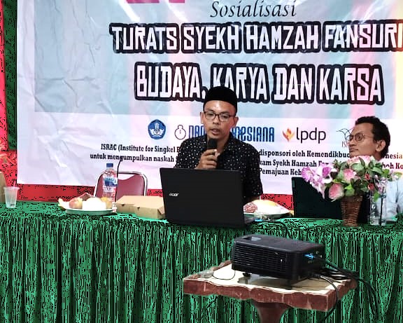 Direktur Fanshur Institute Ramli M.Ag paparkan Turats Syekh Hamzah Fansuri