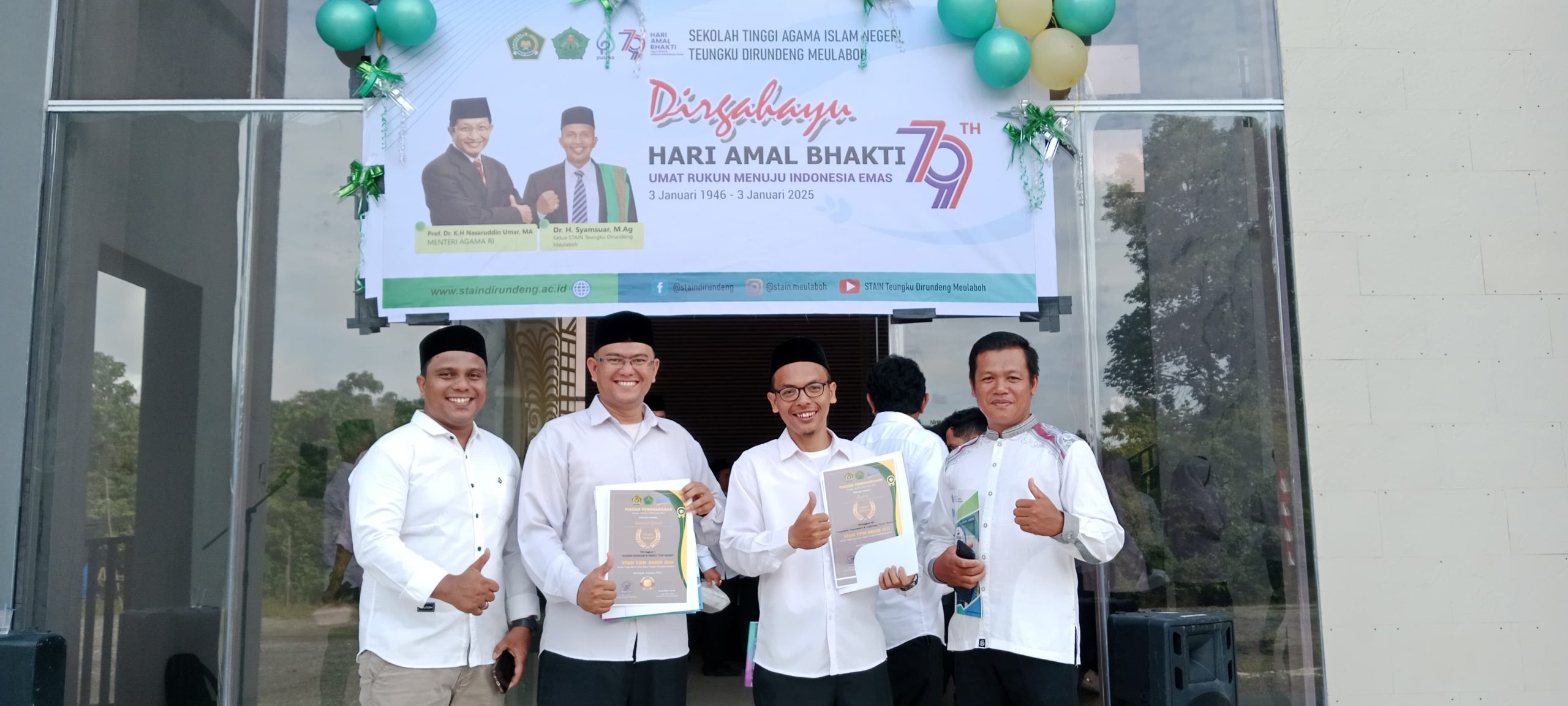 Pengurus Fanshur Institute Menerima Penghargaan STAIN TDM Award 2024 di Beberapa Kategori