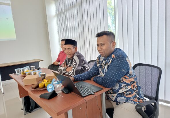 Sukri menyampaikan materi terkait profil lulusan Prodi PMI